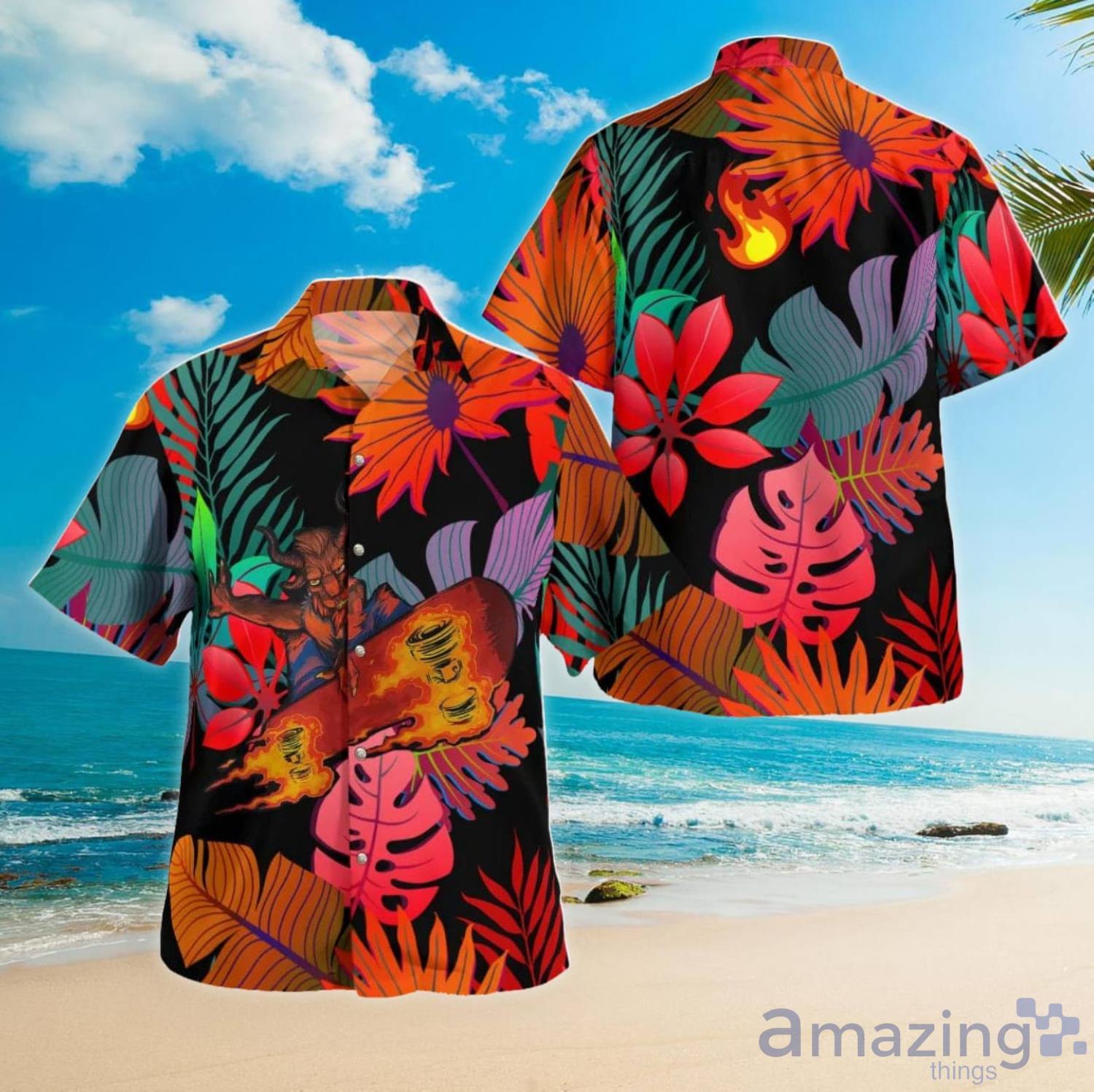 Skating Satan Hawaii Shirt Hawaiian Shirt For Men And Women Product Photo 1