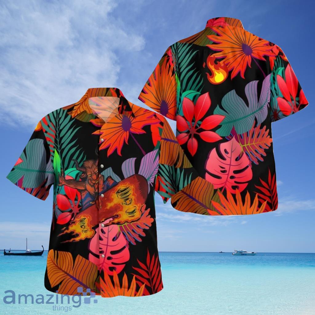 Skating Satan Hawaiian Shirt For Men And Women - Skating Satan Hawaiian Shirt For Men And Women