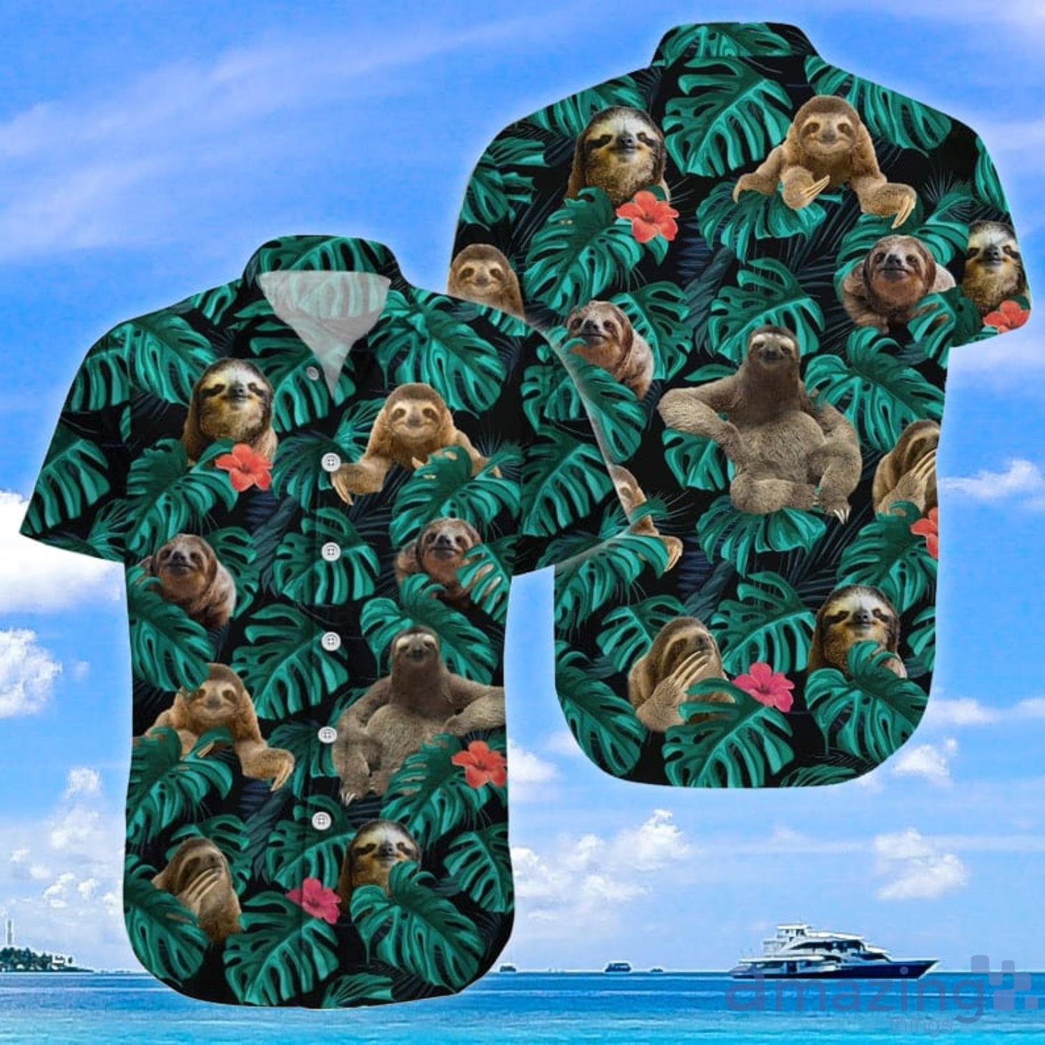 Sloth Tropical Aloha Hawaiian Shirt And Short Product Photo 1