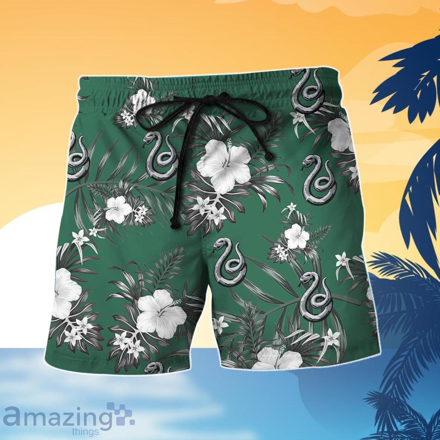 Slytherin Hawaiian Shirt And Short Gift For Summer image Slytherin Hawaiian Shirt And Short Gift For Summer Product Photo 3