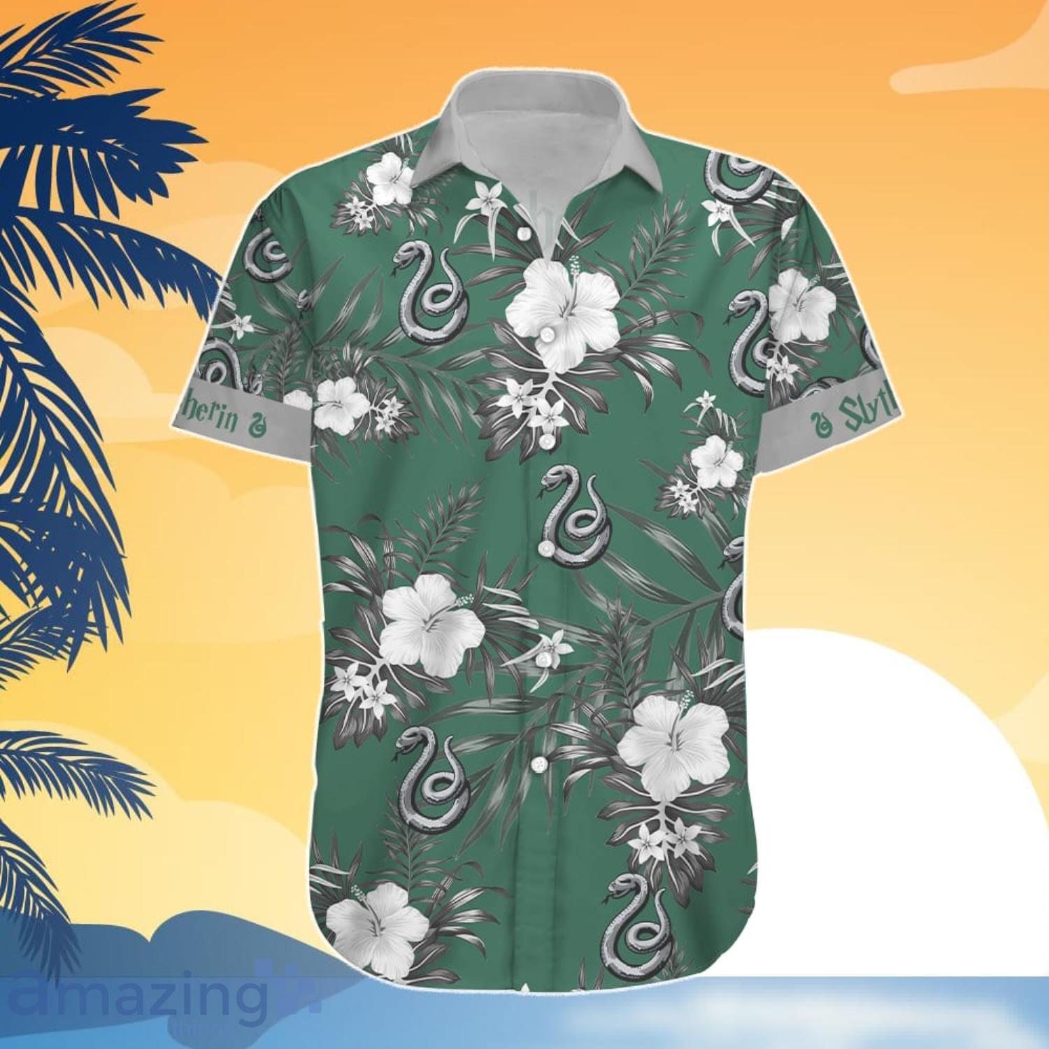Slytherin Hawaiian Shirt And Short Gift For Summer image Slytherin Hawaiian Shirt And Short Gift For Summer Product Photo 5