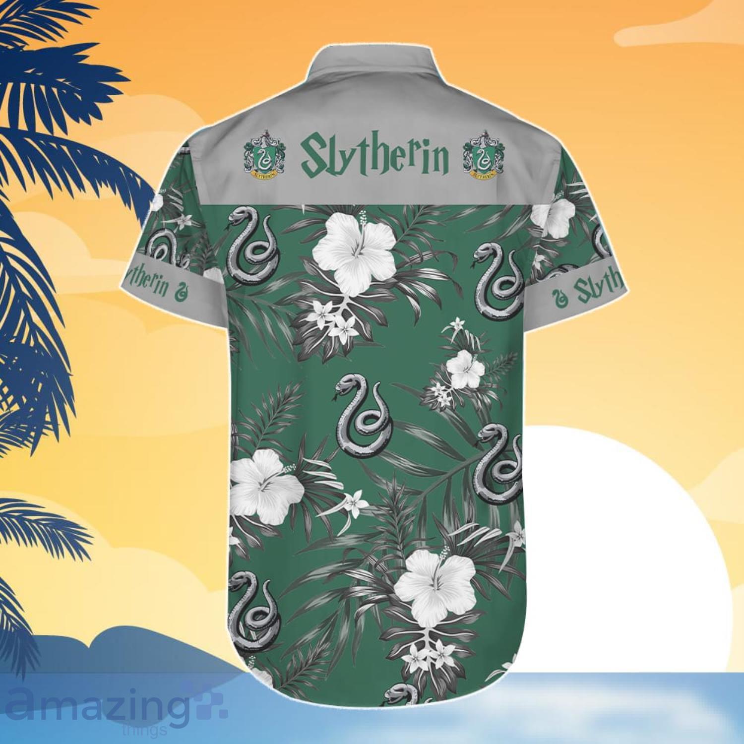 Slytherin Hawaiian Shirt And Short Gift For Summer image Slytherin Hawaiian Shirt And Short Gift For Summer Product Photo 6