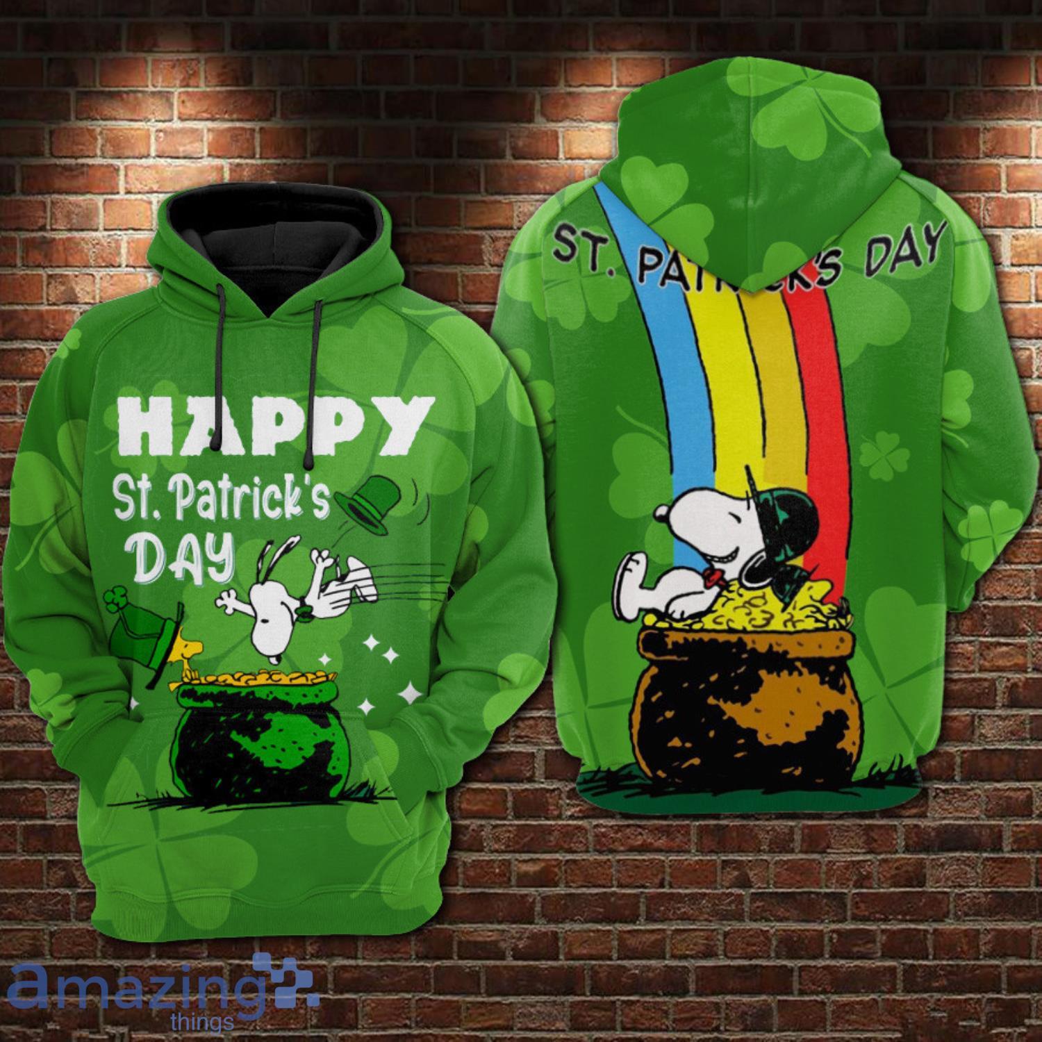 Snoopy Happy Patrick’S Day Hoodie Zip Hoodie Product Photo 1