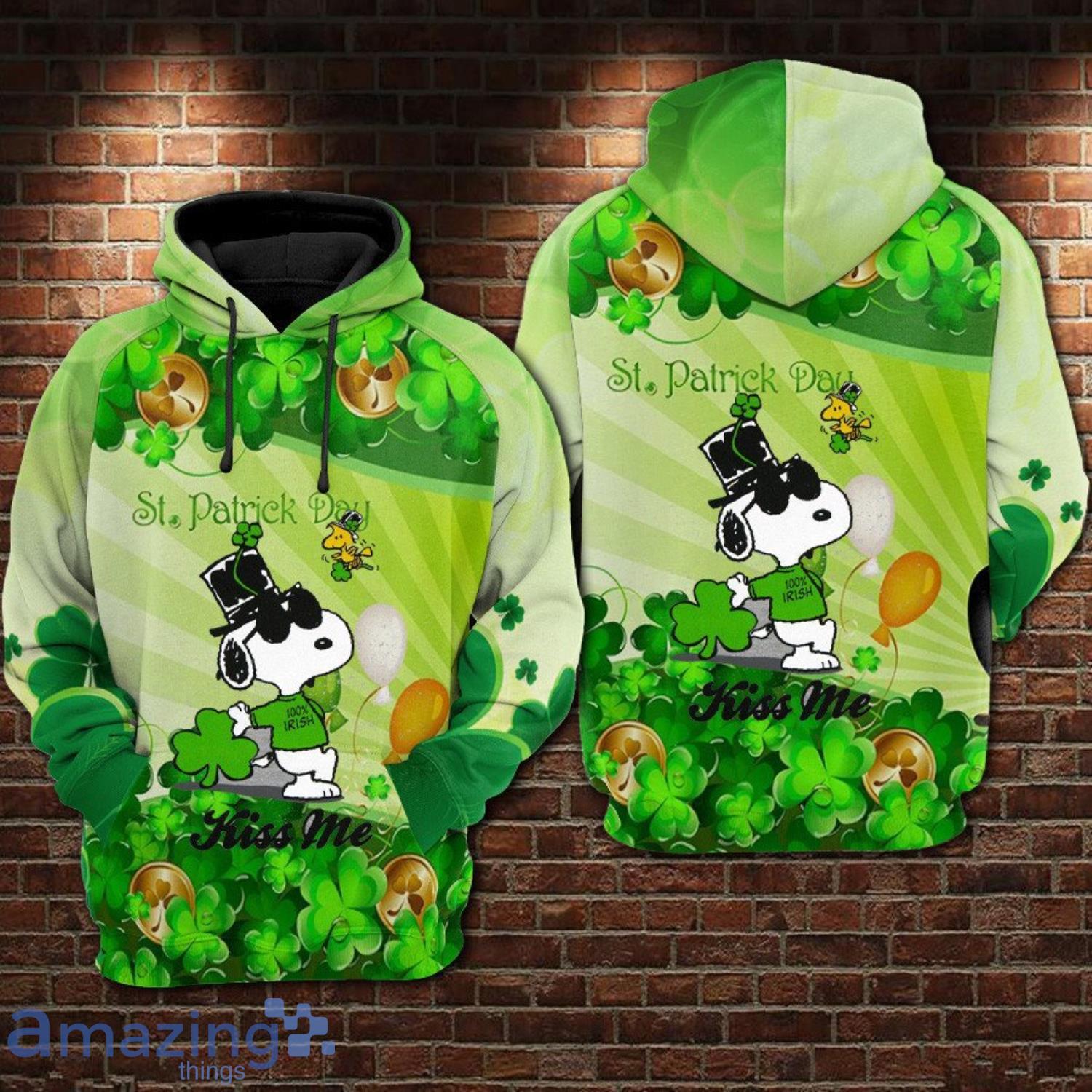 Snoopy Patrick’S Day Cute Gift For Dog Lover 3D Hoodie Product Photo 1