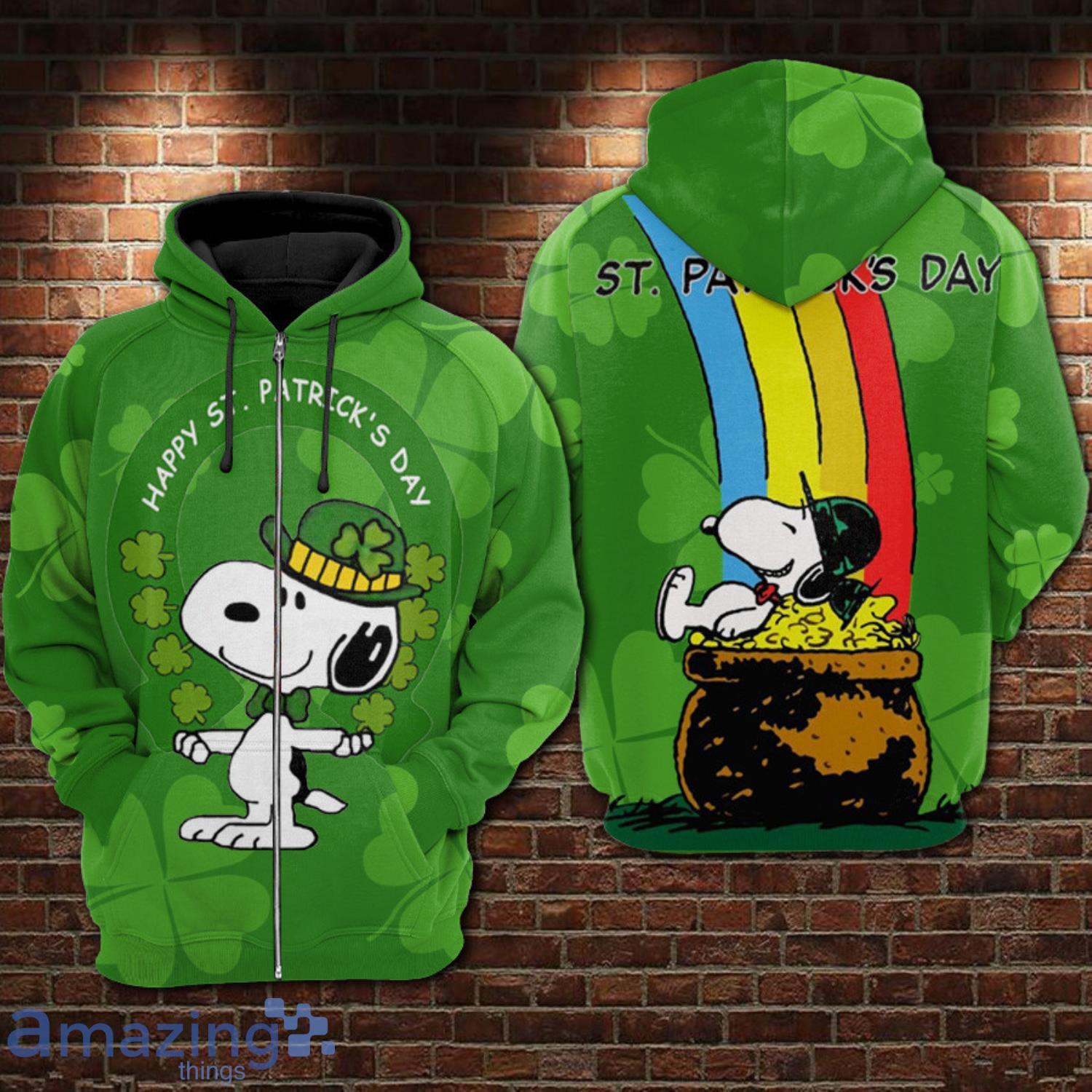 Snoopy Rainbow Patrick’S Day 2022 Hoodie Zip Hoodie Product Photo 1