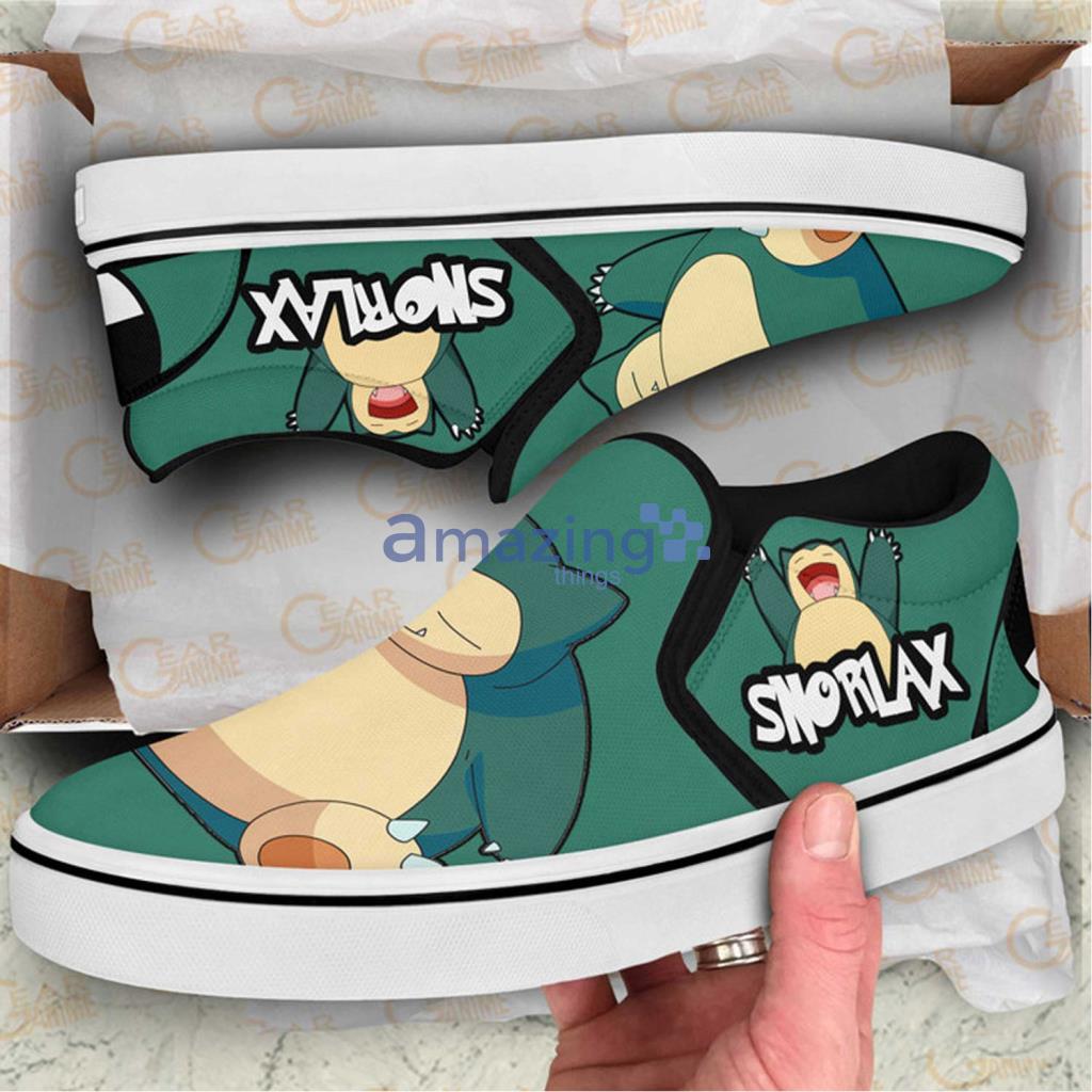 Snorlax Pokemon Custom Anime Slip On Sneakers Shoes - Snorlax Pokemon Custom Anime Slip On Sneakers Shoes