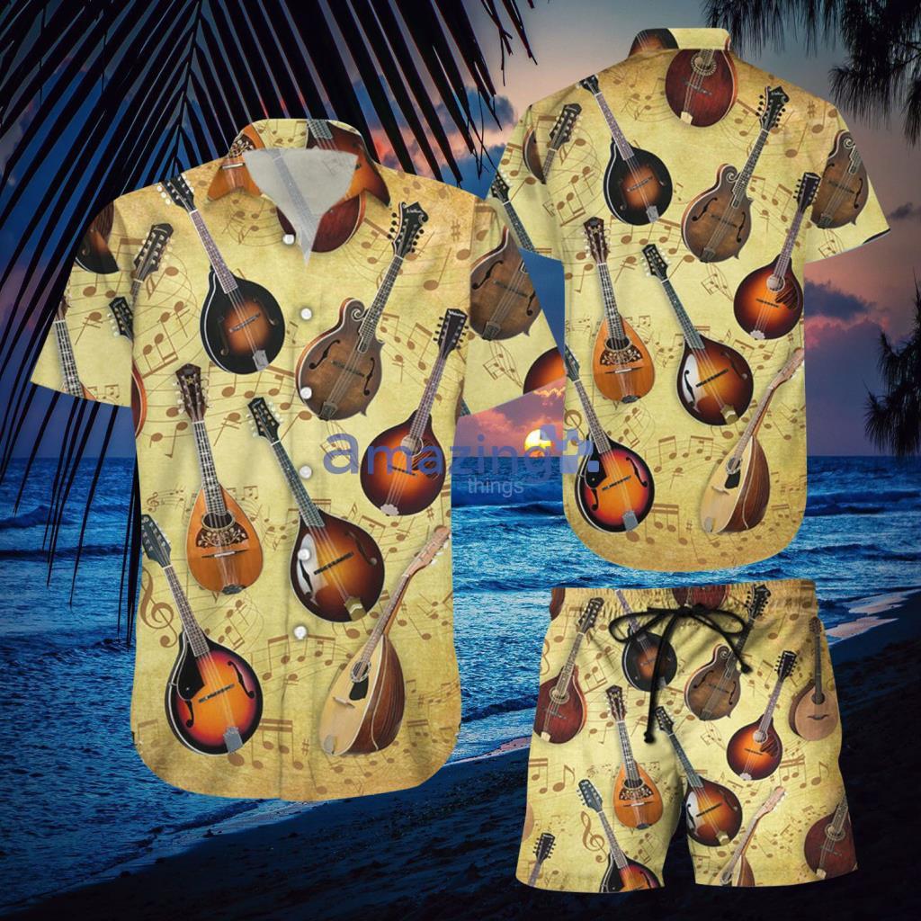 Song With Guitar Hawaiian Shirt And Short - Song With Guitar Hawaiian Shirt And Short