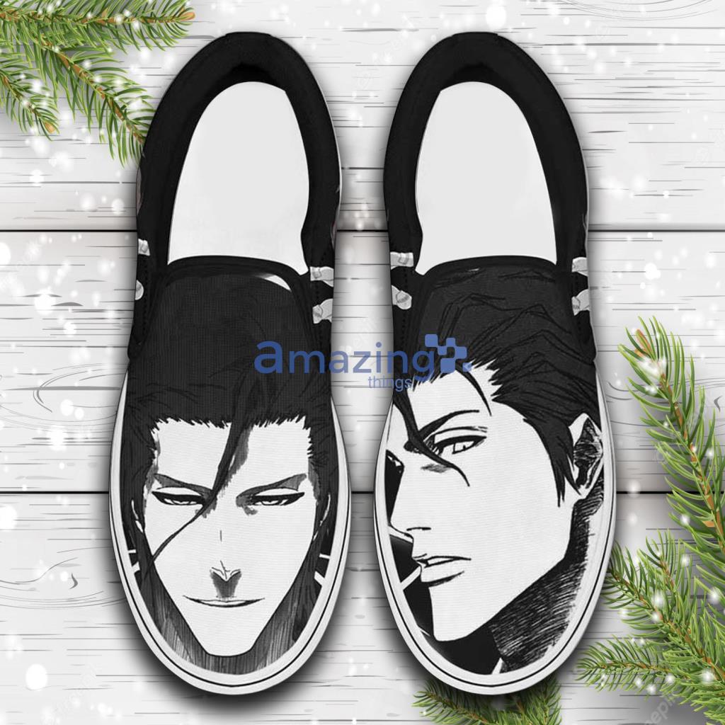 Sosuke Aizen Custom Anime Slip On Sneakers Shoes - Sosuke Aizen Custom Anime Slip On Sneakers Shoes