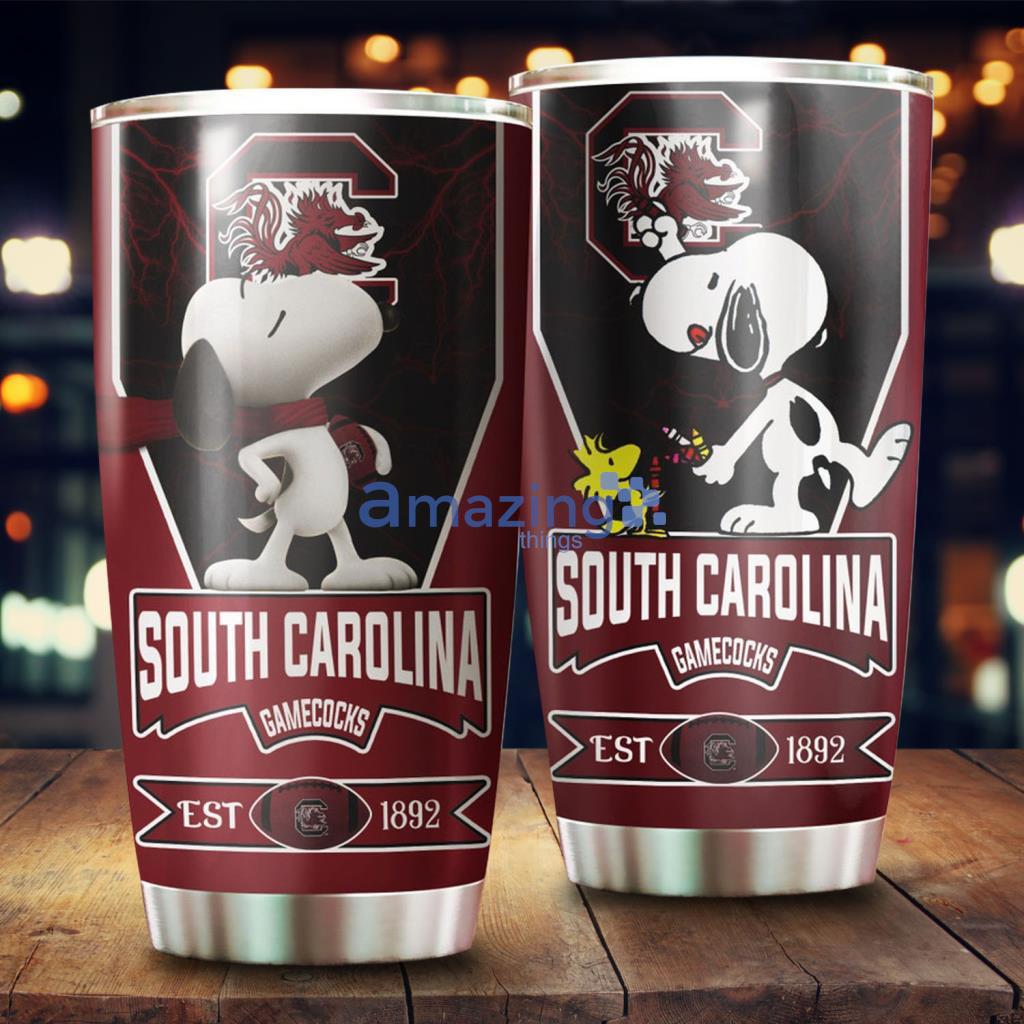 South Carolina Gamecocks NCAA NFL Snoopy Tumbler - South Carolina Gamecocks NCAA NFL Snoopy Tumbler