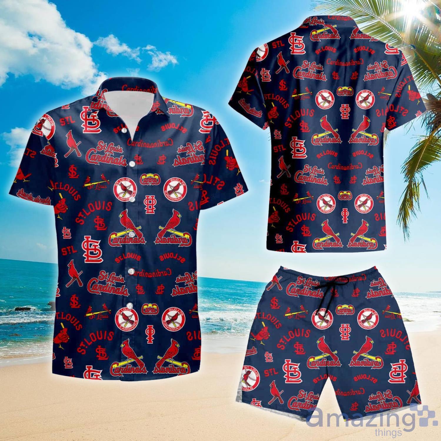 St Louis Cardinals Hawaiian Shirt And Shorts Summer Vacation Gift