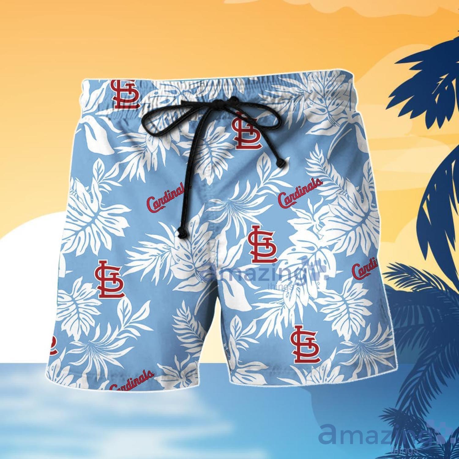 St Louis Cardinals Design 6 Set 3D Hawaiian Shirt And Short Gift