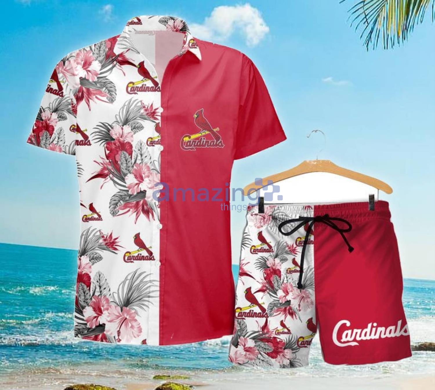 St. Louis Cardinals Green Leaf Pattern Tropical Hawaiian Shirt For Men And  Women - Freedomdesign