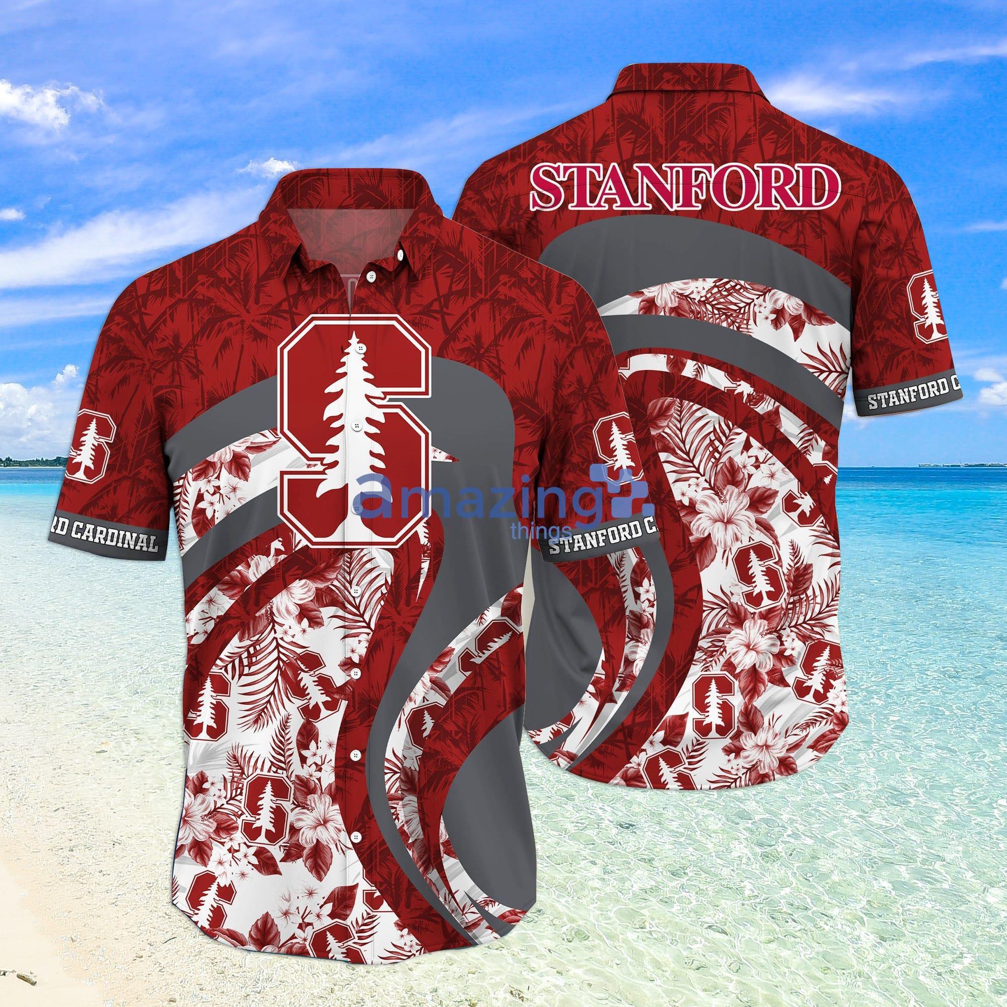 Stanford Cardinal Coconut Pattern 3D T-Shirt For Fans - Banantees