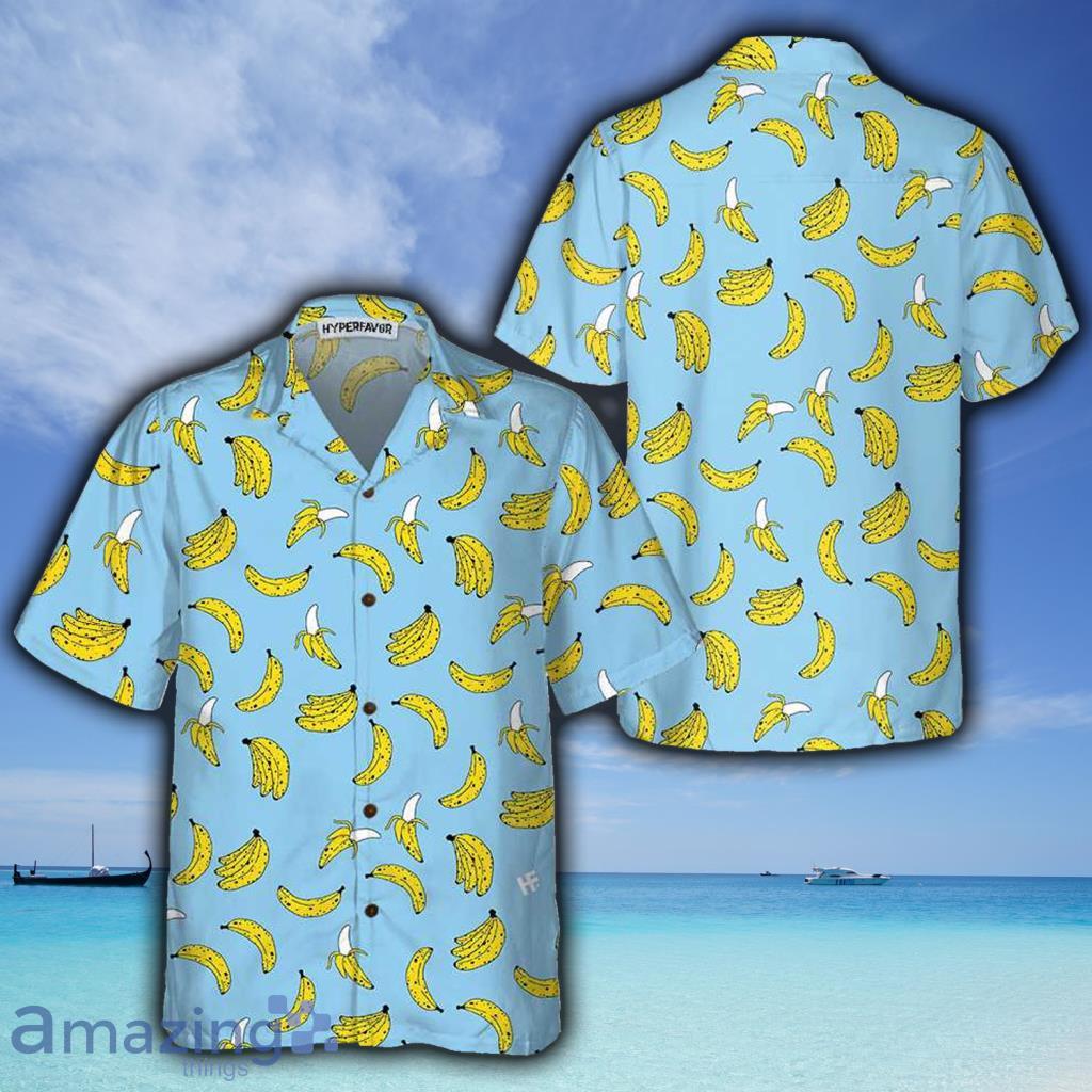 Summer Banana Seamless Pattern Hawaiian Shirt For Men And Women - Summer Banana Seamless Pattern Hawaiian Shirt For Men And Women