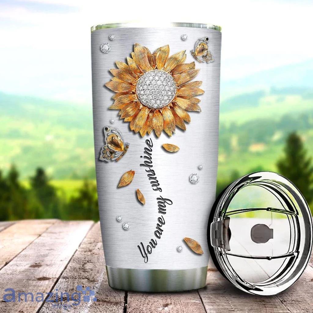 Sunflower Style Stainless Steel Tumbler - Sunflower Style Stainless Steel Tumbler