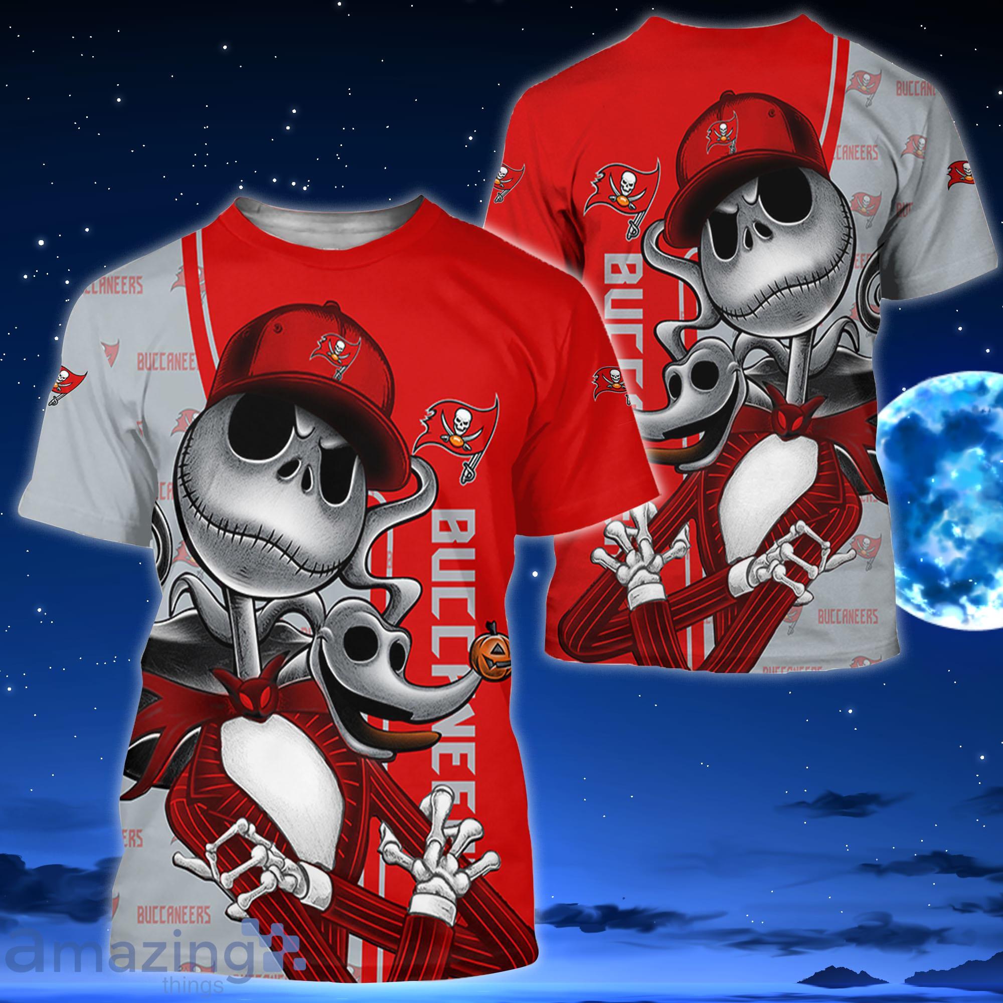 Tampa Bay Buccaneers Jack Skellington All Over Printed 3D Shirt Halloween Gift For Fans Product Photo 3
