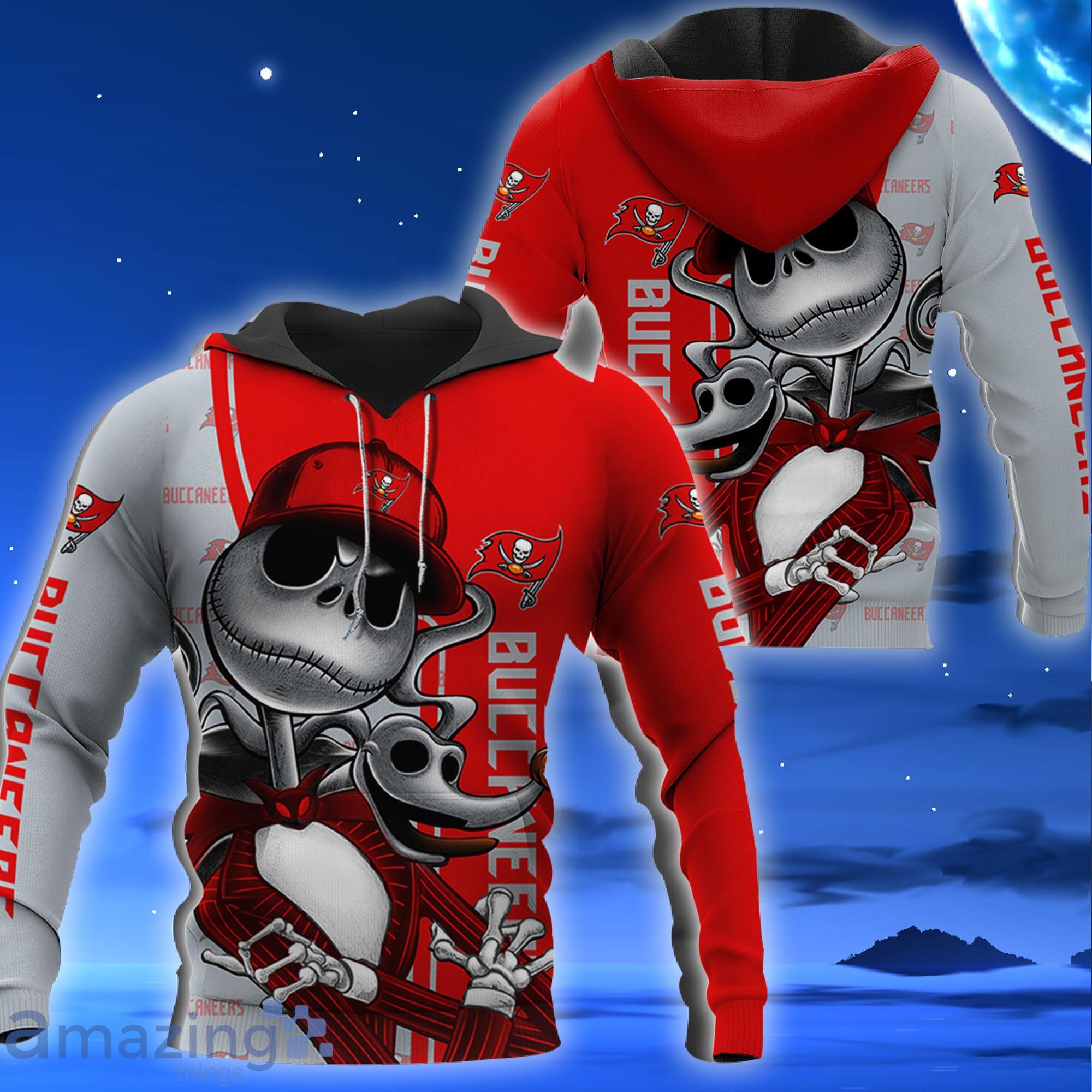 Tampa Bay Buccaneers Jack Skellington All Over Printed 3D Shirt Halloween Gift For Fans Product Photo 1