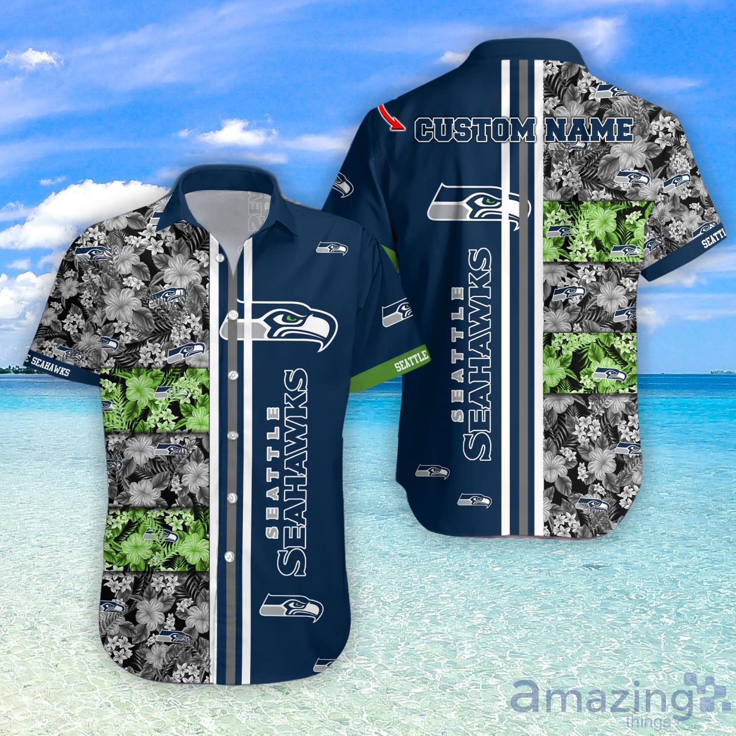 Custom Name MLB Tampa Bay Rays Special Hawaiian Design Button Shirt -  Torunstyle