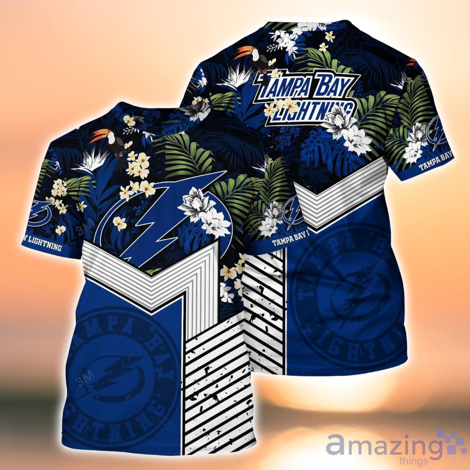 Tampa Bay Lightning Nhl Tampa Florida Hawaii Floral Hockey Shirt