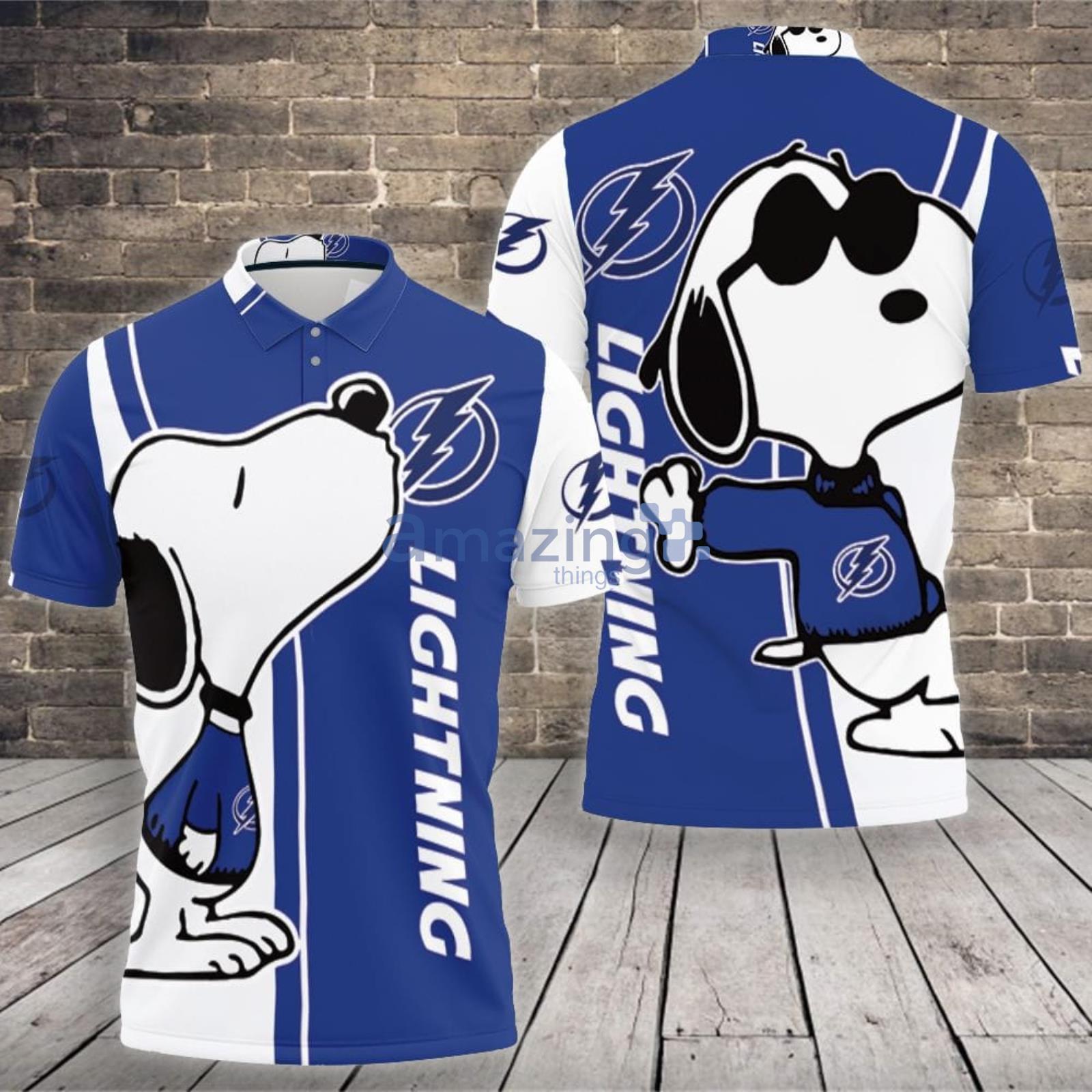 Tampa Bay Lightning Snoopy Lover 3D Printed Hawaiian Shirt - Limotees