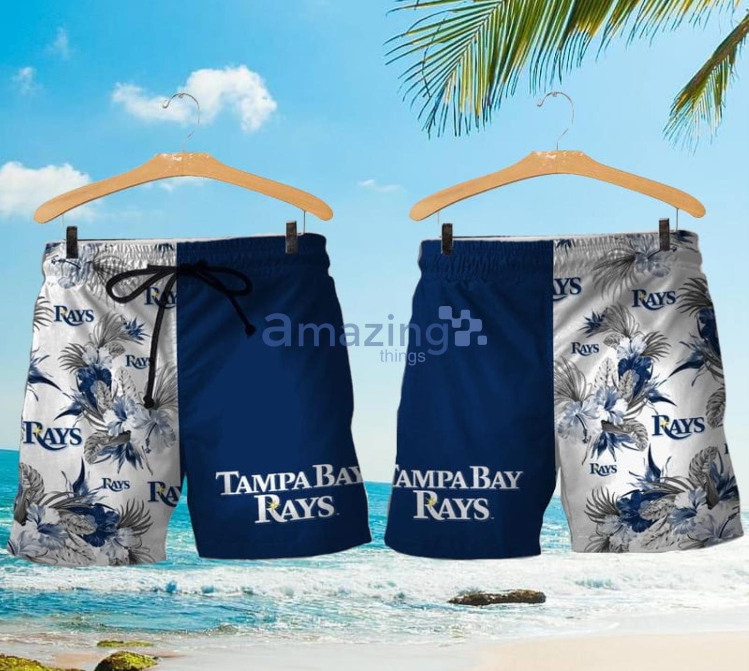 Tampa Bay Rays Tropical Pattern For Fans Hawaiian Shirt and Short