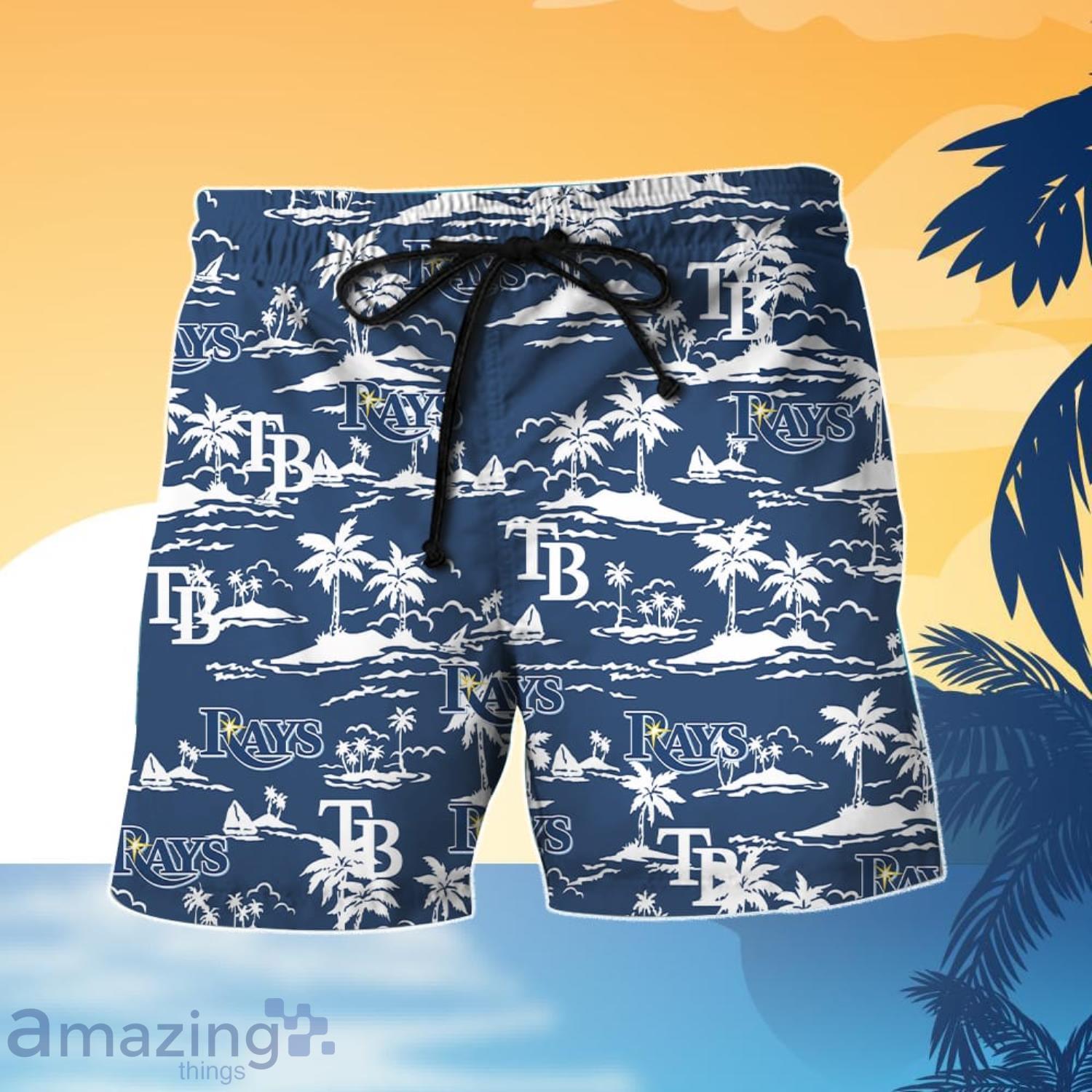 Tampa Bay Rays Vintage Mlb Set 3D Hawaiian Shirt And Short Gift