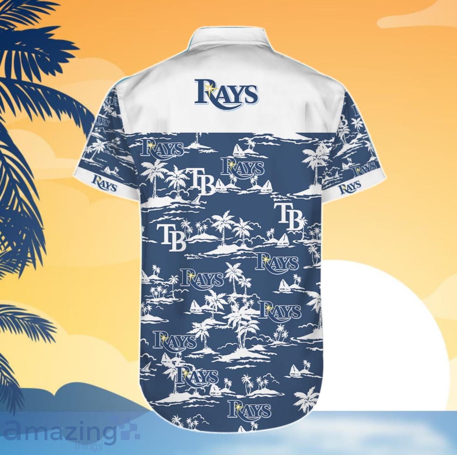 Tampa Bay Rays Vintage Mlb Set 3D Hawaiian Shirt And Short Gift