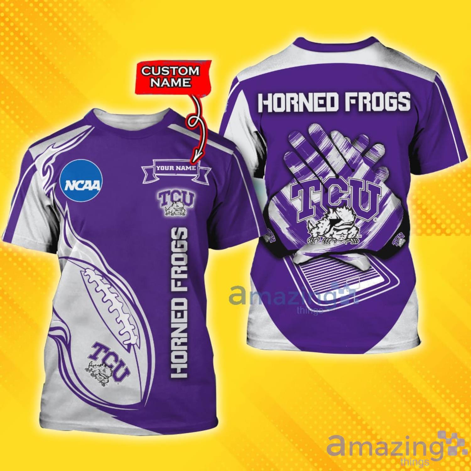 Available] Get New Custom TCU Horned Frogs Jersey Purple