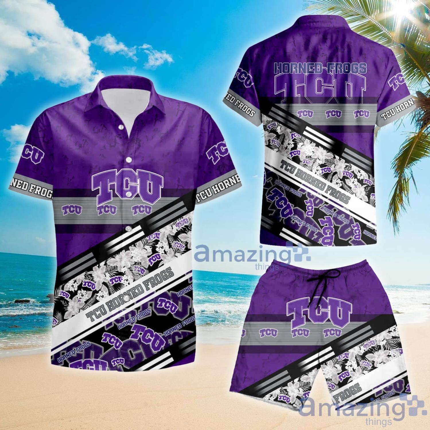 Tcu Horned Frogs Ncaa1 Shirt Hawaii Gift For Summer Hawaiian Shirt And Shorts image Tcu Horned Frogs Ncaa1 Shirt Hawaii Gift For Summer Hawaiian Shirt And Shorts Product Photo 2