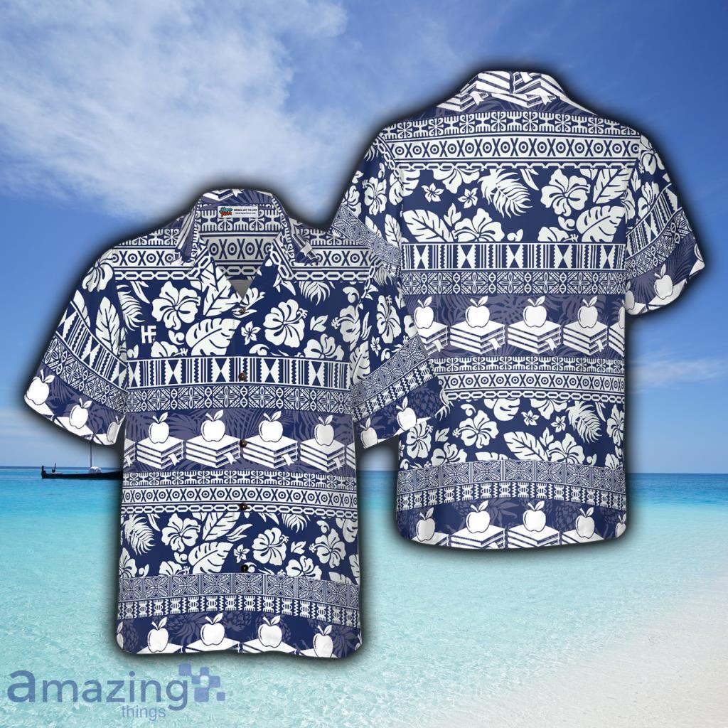 Teacher Hibiscus Leaves Pattern Teacher Hawaiian Shirt For Men And Women - Teacher Hibiscus Leaves Pattern Teacher Hawaiian Shirt For Men And Women