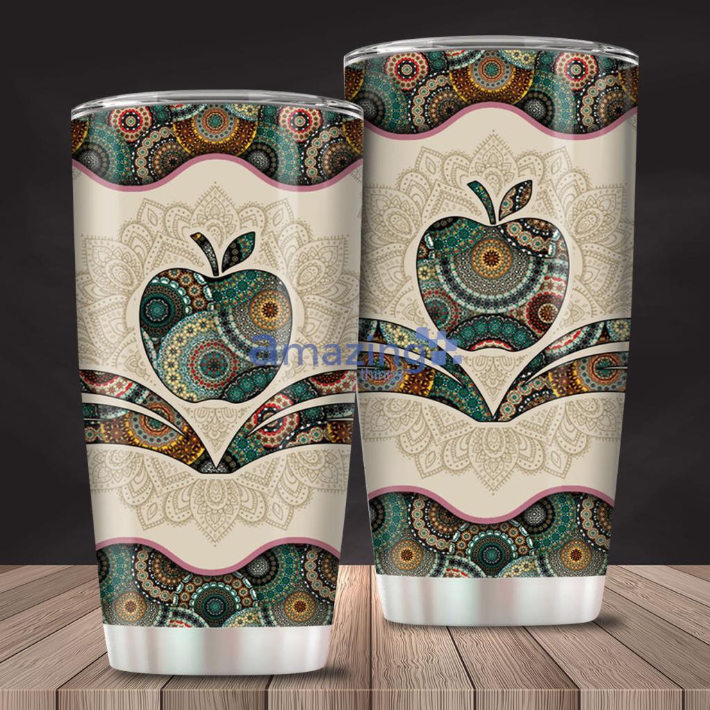 Teacher Vintage Mandala Normal Tumbler - Teacher Vintage Mandala Normal Tumbler