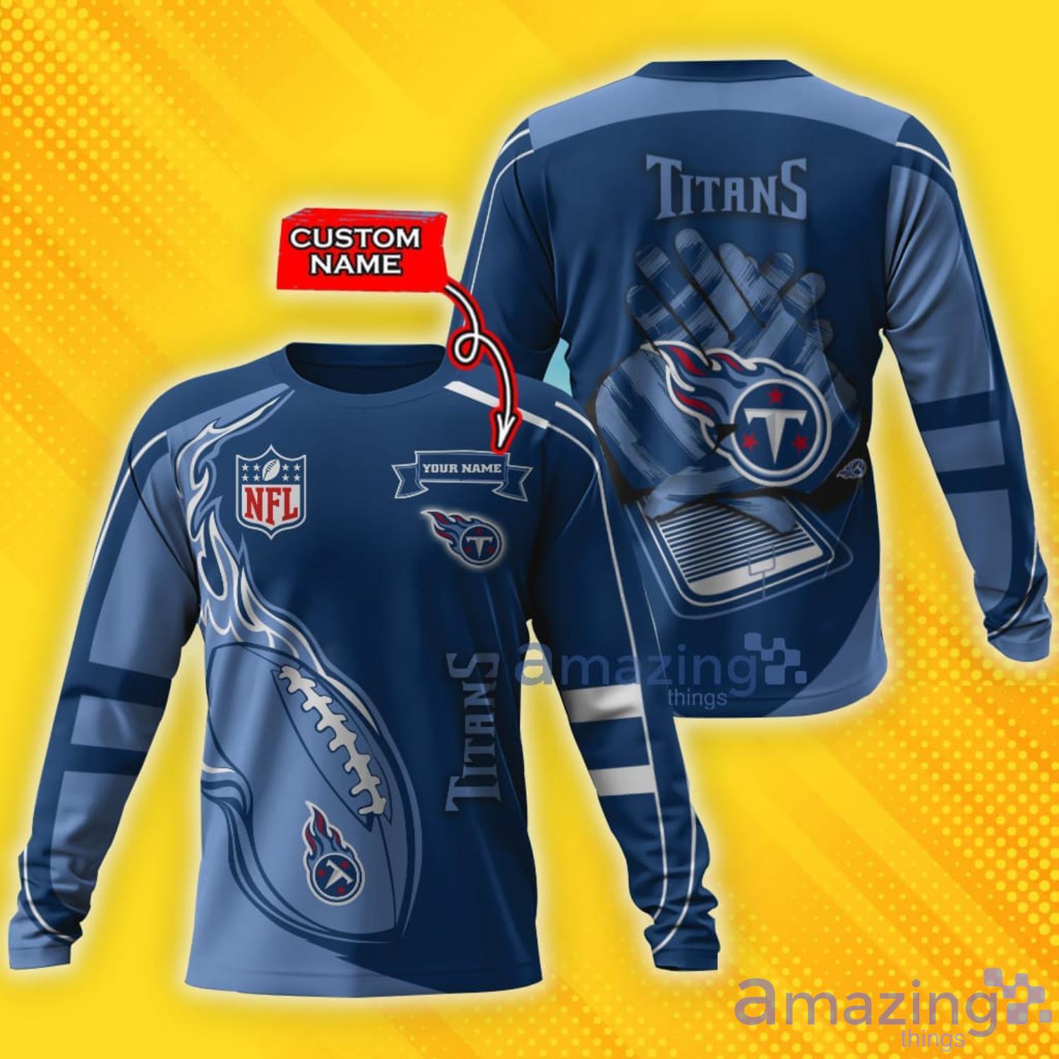 Tennessee Titans CUSTOM Embroidered Shirt 