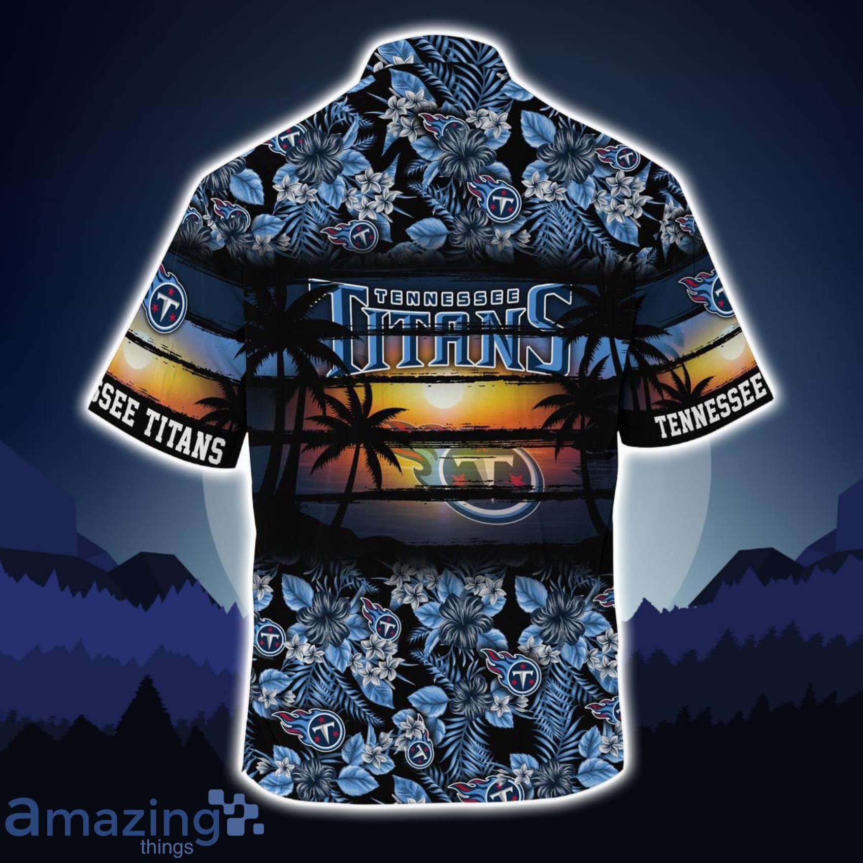 Tennessee Titans NFL Came All Day Flower Hawaiian Shirt image Tennessee Titans NFL Came All Day Flower Hawaiian Shirt Product Photo 2