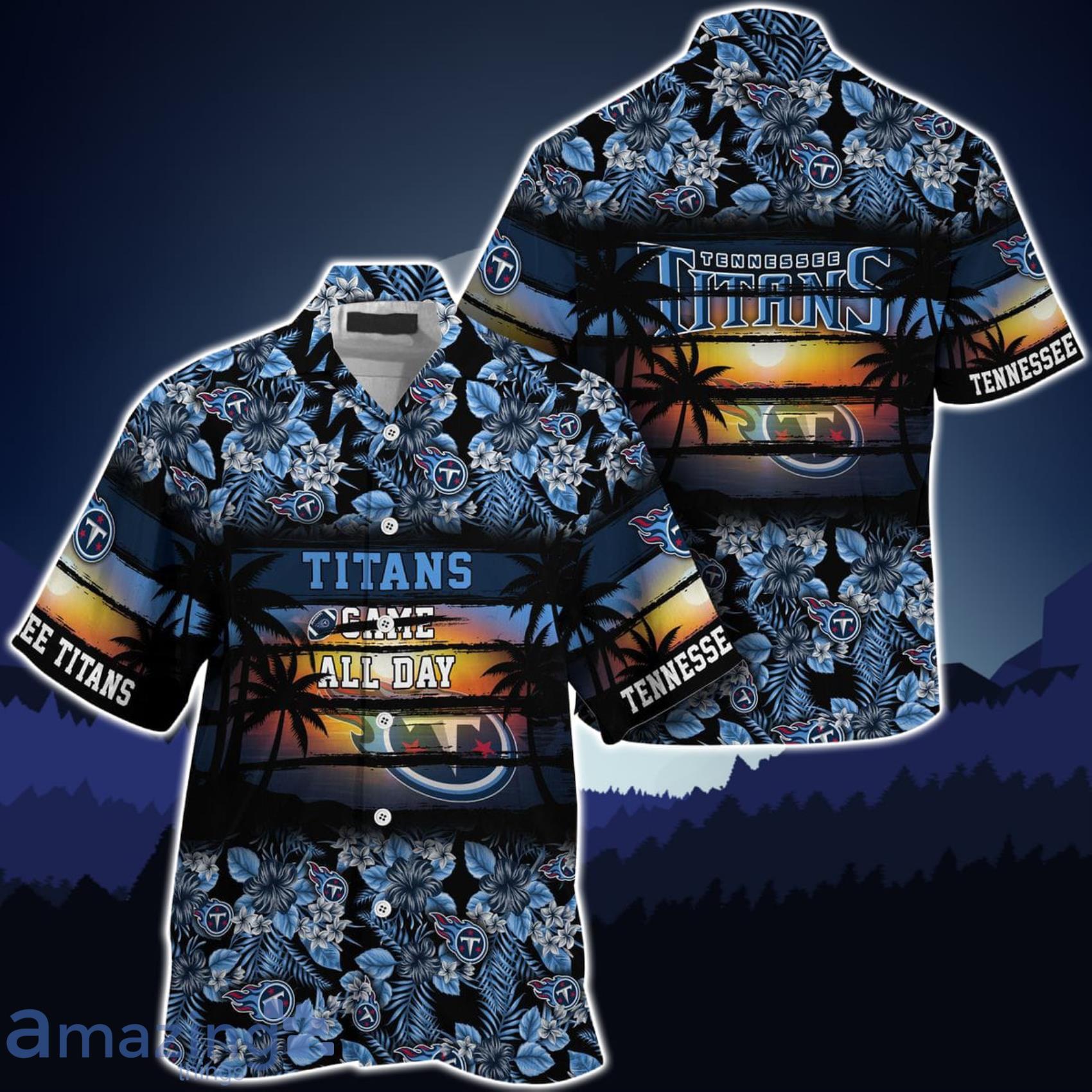Tennessee Titans NFL Came All Day Flower Hawaiian Shirt Product Photo 1