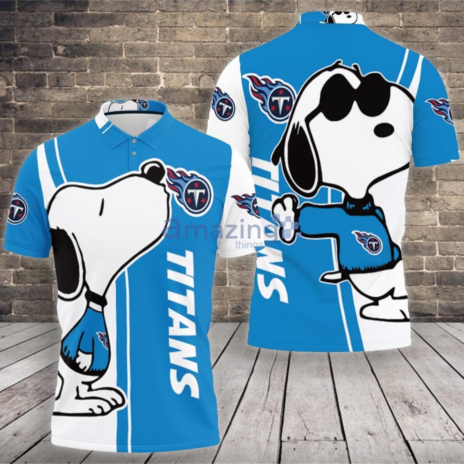 Tennessee Titans Snoopy Lover Polo Shirt For Sport Fans Product Photo 1