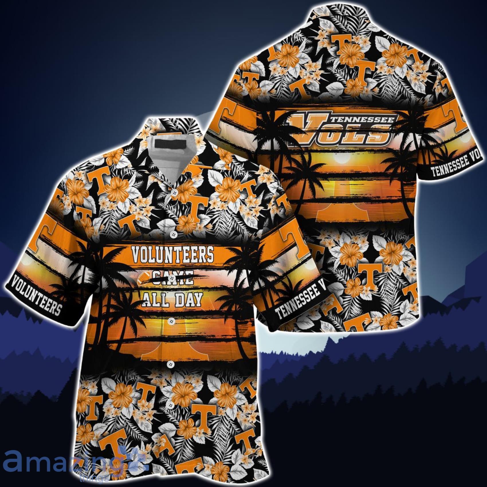 Tennessee Volunteers Came All Day Flower Hawaiian Shirt Product Photo 1