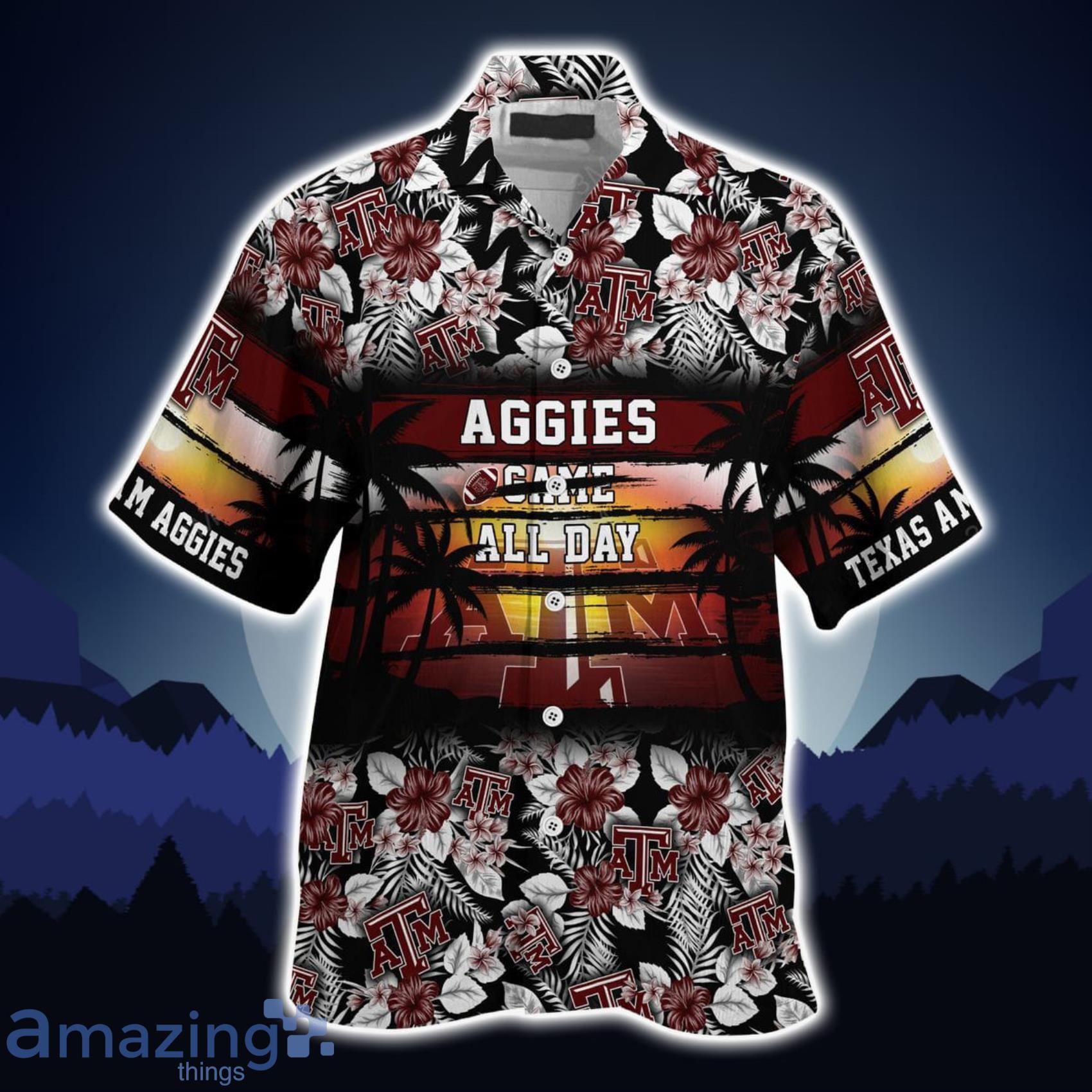 Texas A&M Aggies NCAA Flower Hawaiian Shirt - Growkoc