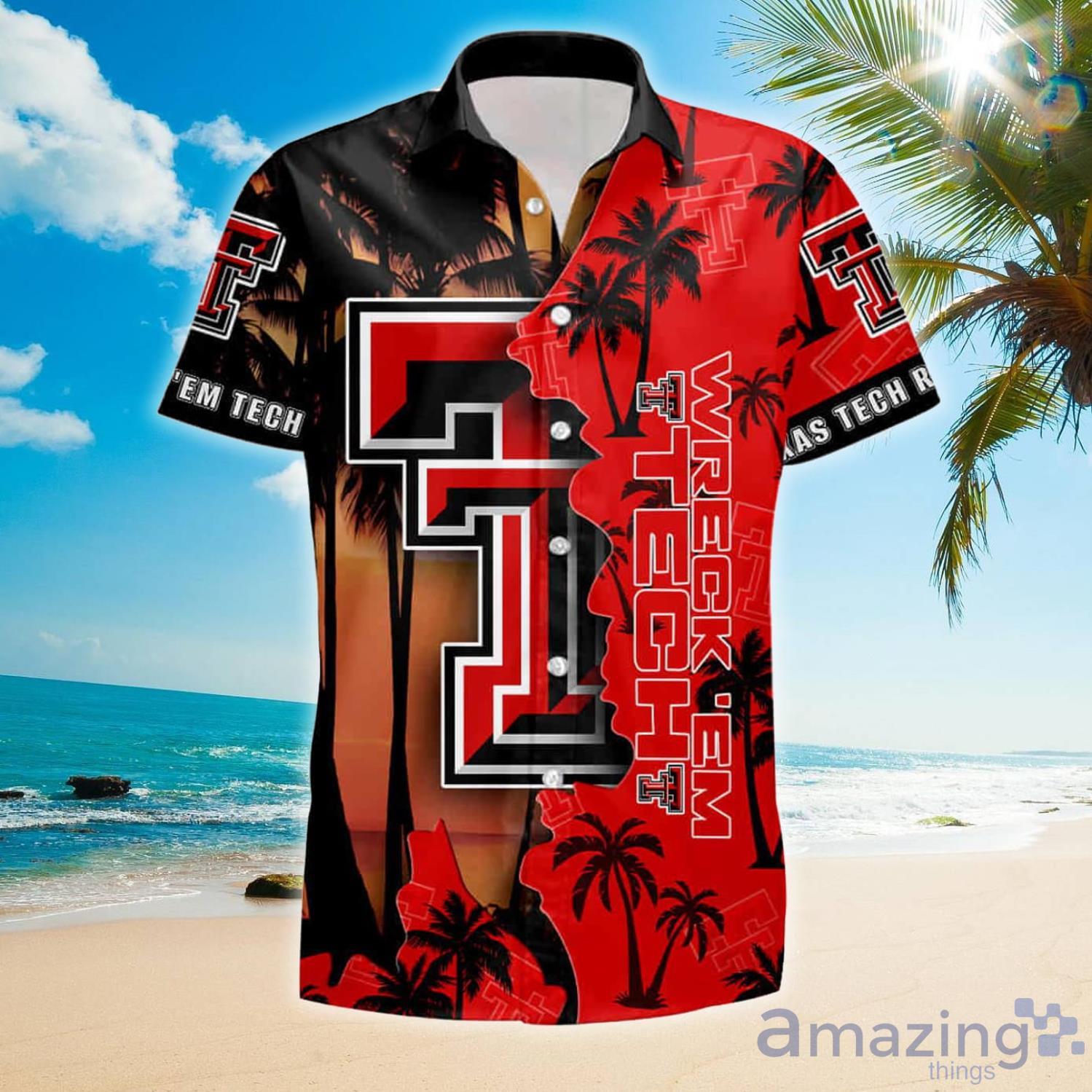 Texas Tech Red Raiders Ncaa Customized Hawaii Gift For Summer Hawaiian Shirt And Shorts Product Photo 1