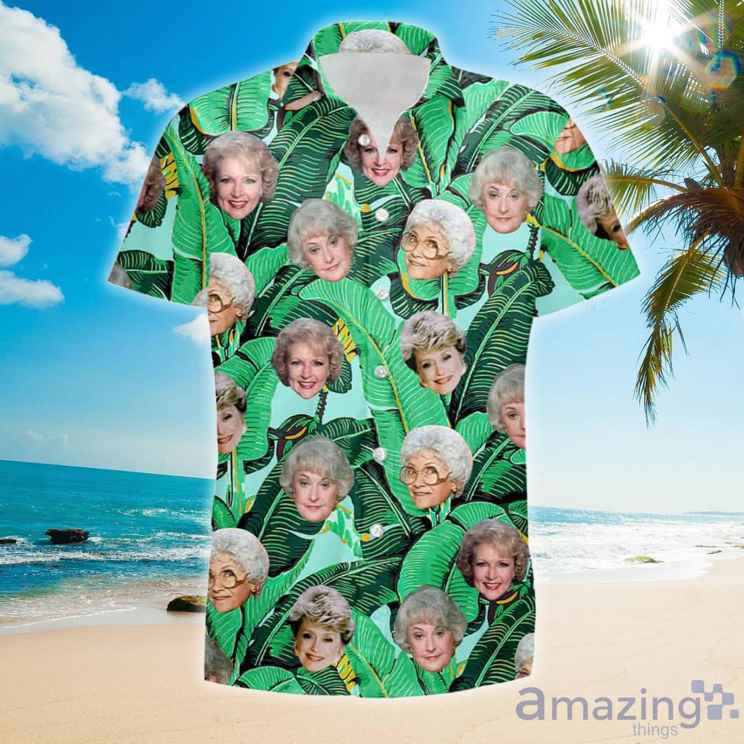 The Golden girls Heads Leaves Set 3D Hawaiian Shirt And Short Gift