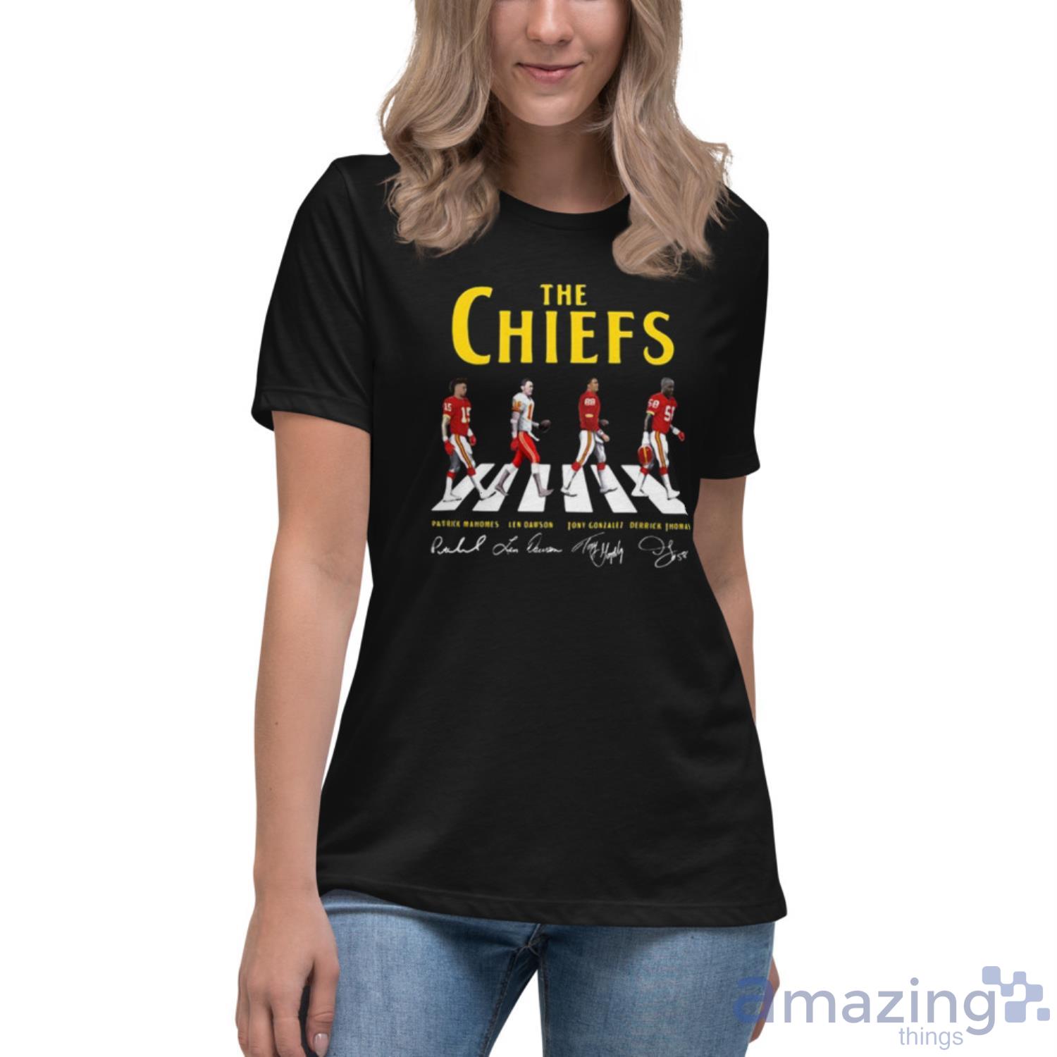 Original The Kansas City Chiefs Football Abbey Road Signatures shirt -  ColorfulTeesOutlet