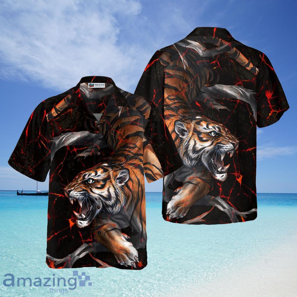 Tiger In The Dark Hawaiian Shirt For Men And Women - Tiger In The Dark Hawaiian Shirt For Men And Women