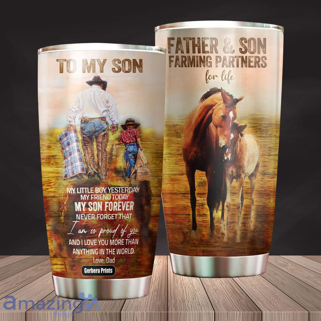 To My Son Farming Partner For Life Stainless Steel Tumbler - To My Son Farming Partner For Life Stainless Steel Tumbler