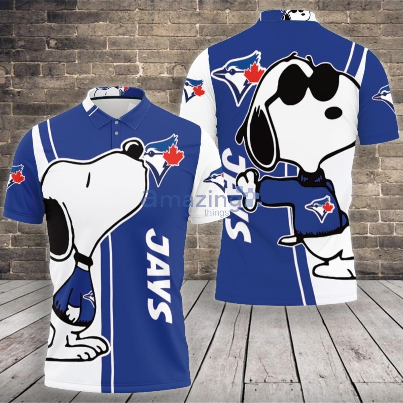 Toronto Blue Jays Snoopy Lover Polo Shirt For Sport Fans Product Photo 1