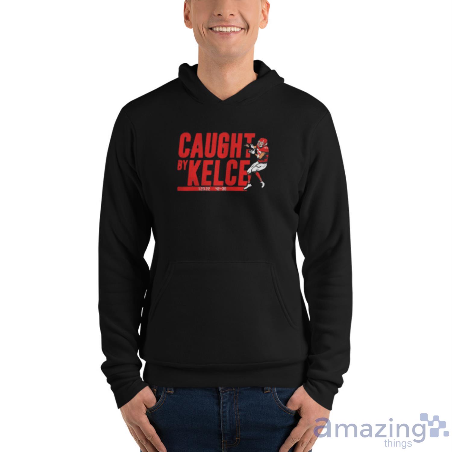 Travis Kelce Caught by Kelce Shirt,Sweater, Hoodie, And Long Sleeved, Ladies,  Tank Top