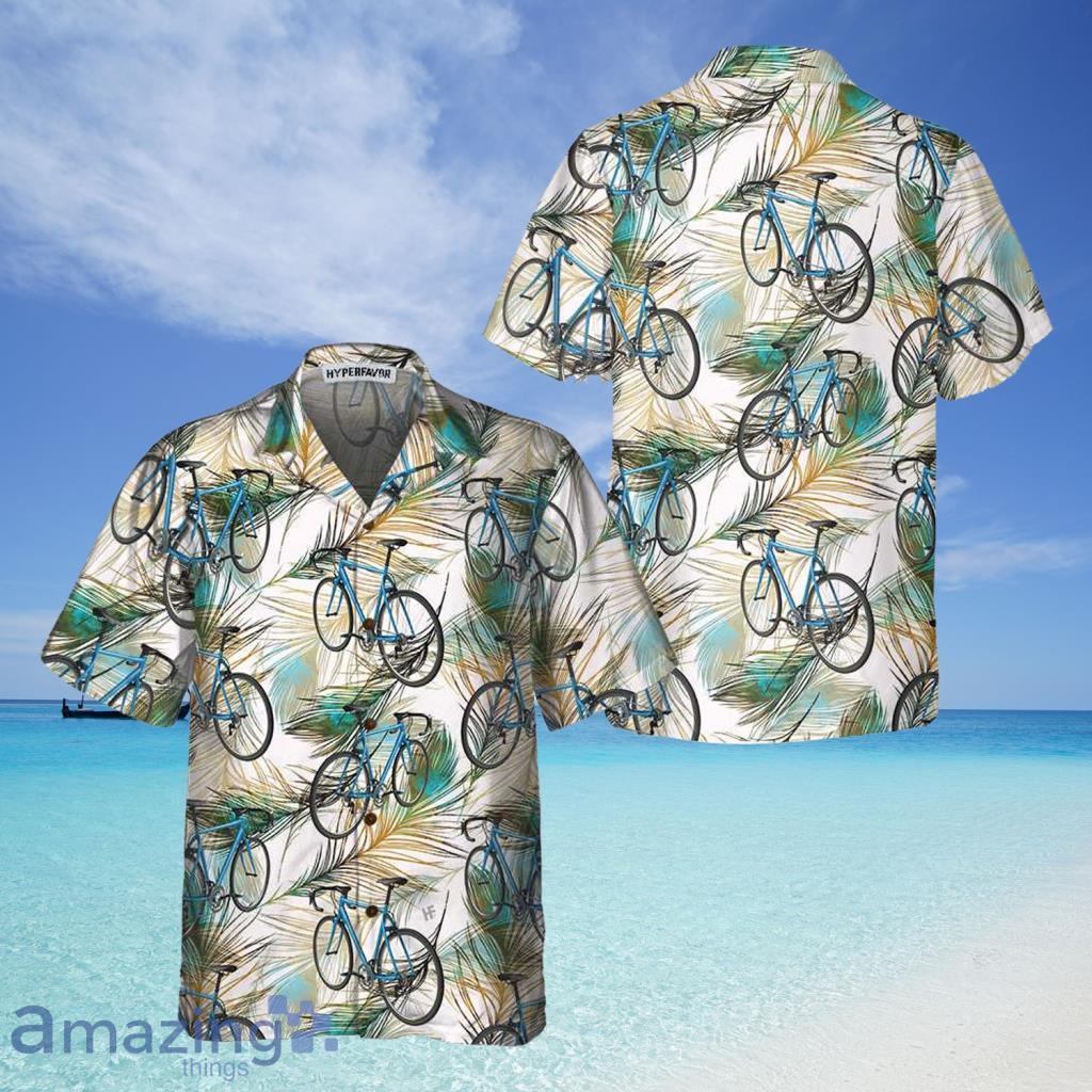 Cycling Tribal Pattern Hawaiian Shirt For Men & Women, Vintage Bicycle Shirt,  Best Gift For Bikers - Trendy Aloha