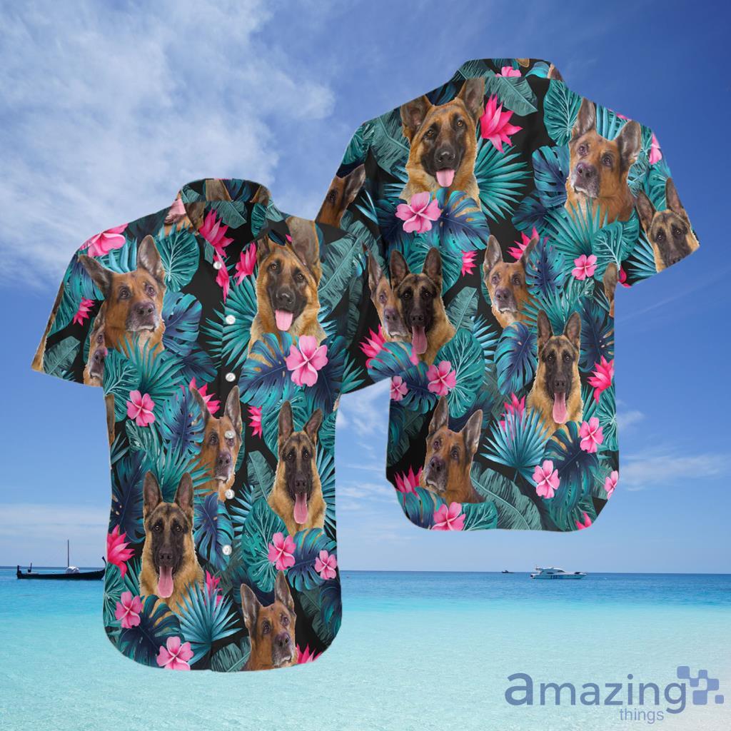 Tropical German Shepherd Hawaiian Shirt For Men And Women - Tropical German Shepherd Hawaiian Shirt For Men And Women
