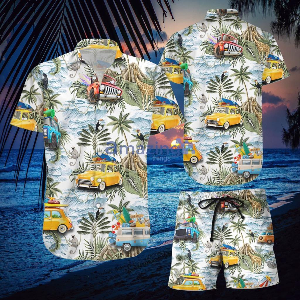 Louis vuitton vintage fashion hawaiian shirt beach shorts and flip