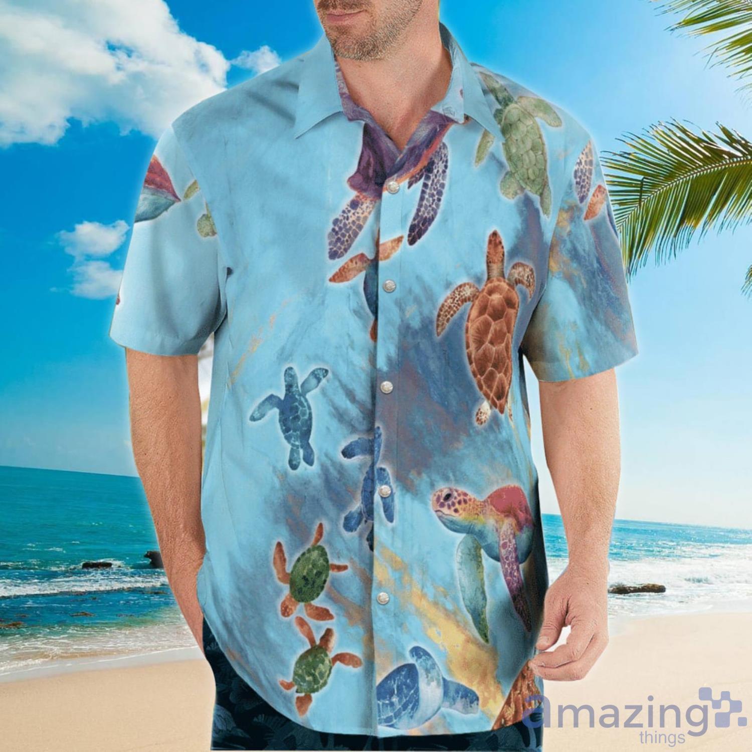Turtles Aloha Happy Summer Hawaiian Shirt For Men And Women Product Photo 1
