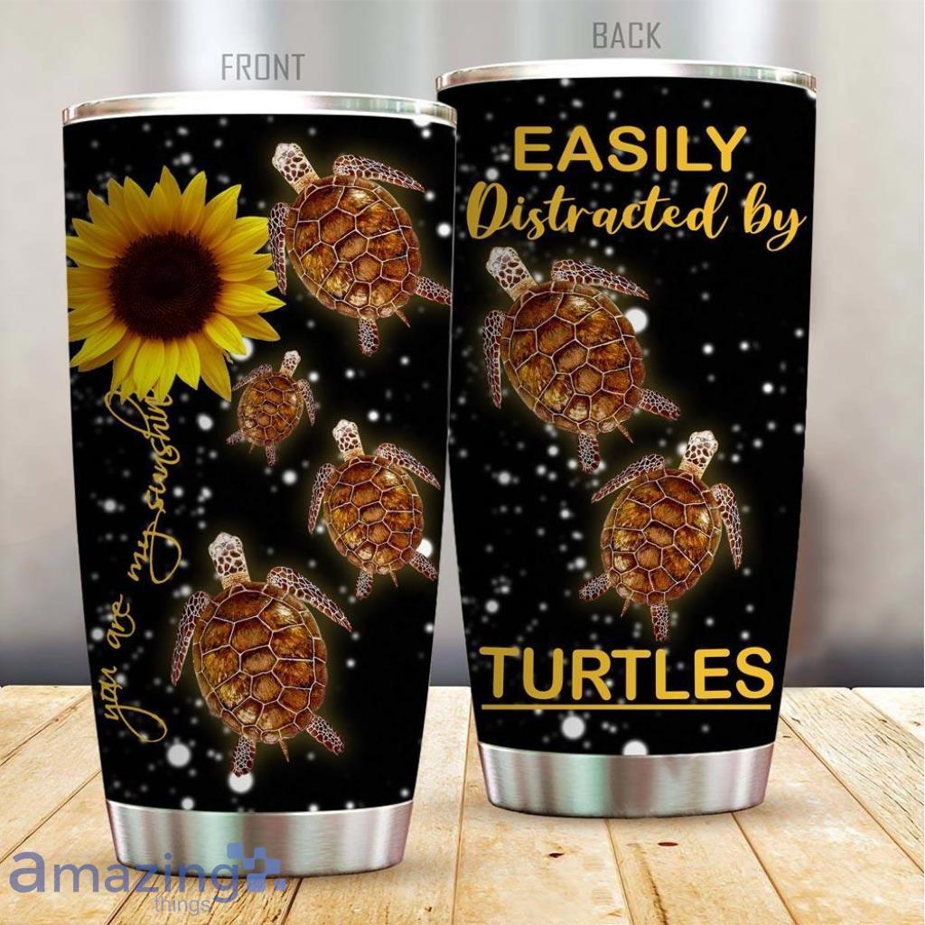 Turtles Distracted Stainless Steel Tumbler - Turtles Distracted Stainless Steel Tumbler
