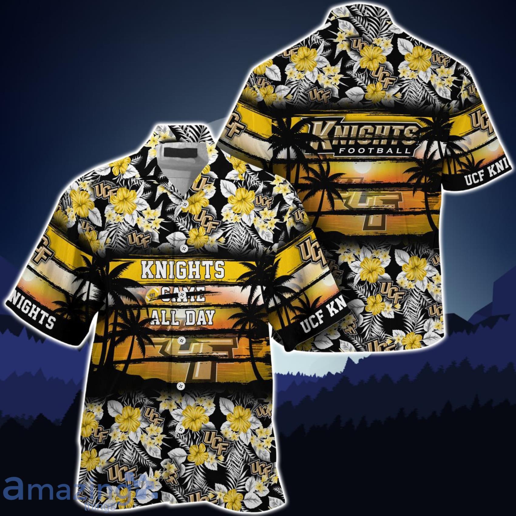UCF Knights Came All Day Flower Hawaiian Shirt Product Photo 1